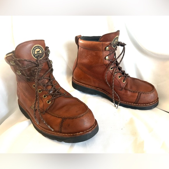 Red Wing Shoes Irish Setter Men's Brown Waterproof Leather Boots sz 10.5 - Picture 1 of 5